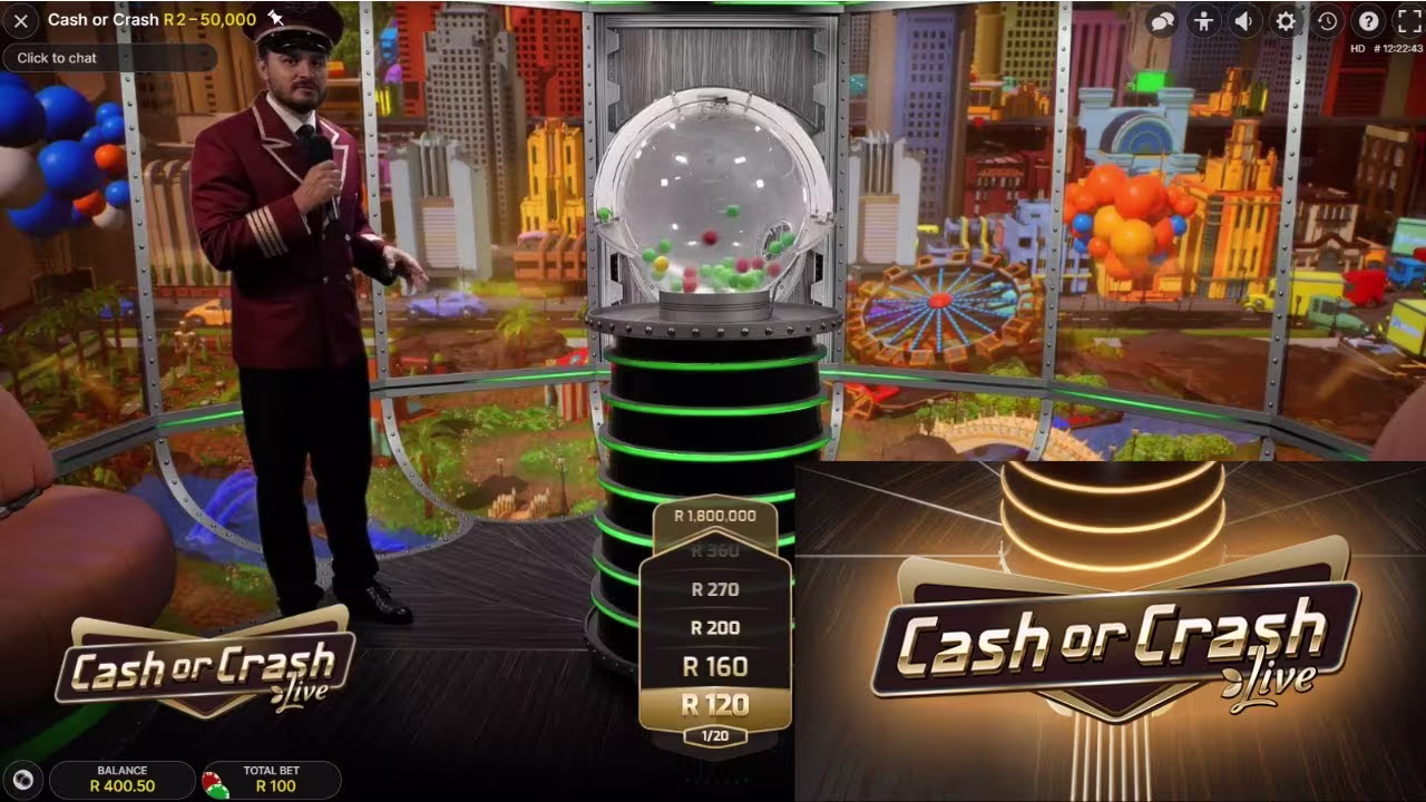 Cash or Crash, de Evolution Gaming